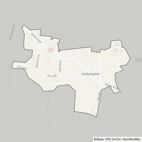 Map Carhampton: map of Carhampton (TA24 6) and practical information