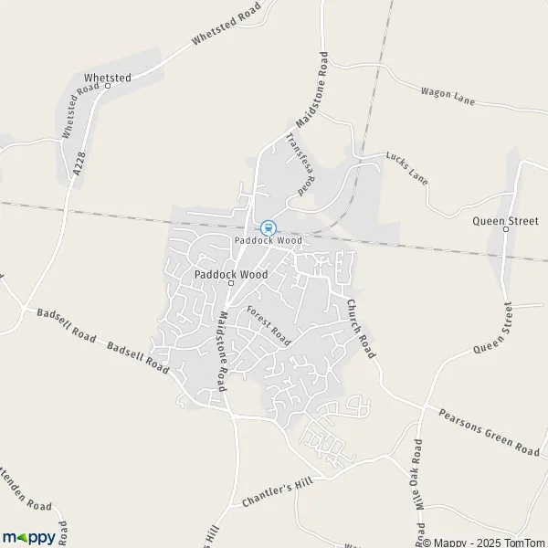 Map Paddock Wood map of Paddock Wood (TN12 6) and practical information