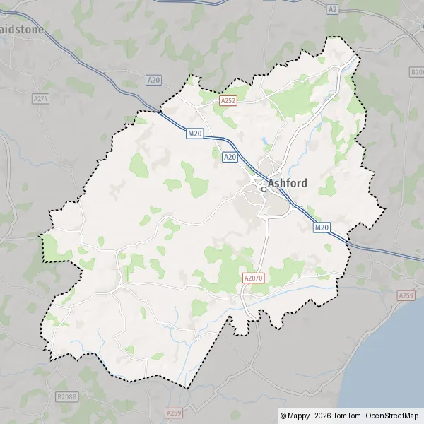 Map Ashford: map of Ashford (TN27 0RU) and practical information