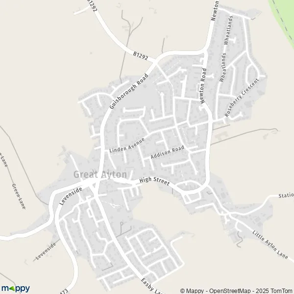 Map Great Ayton map of Great Ayton (TS9 6) and practical information