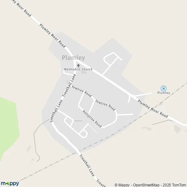 Map Plumley map of Plumley (WA16 0) and practical information