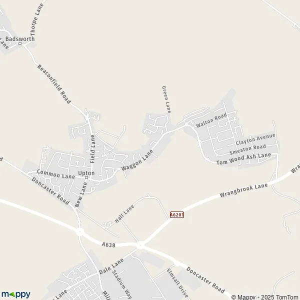 Map Upton map of Upton (WF9 1) and practical information