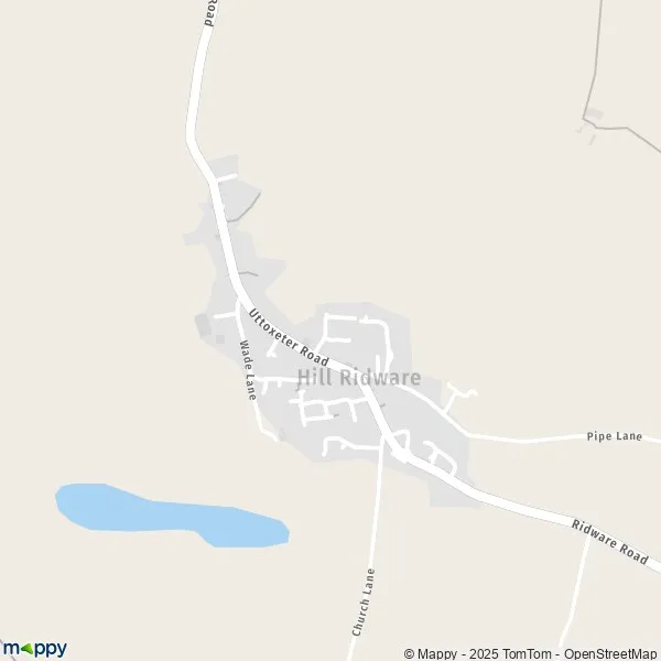 Map Hill Ridware map of Hill Ridware (WS15 3) and practical information