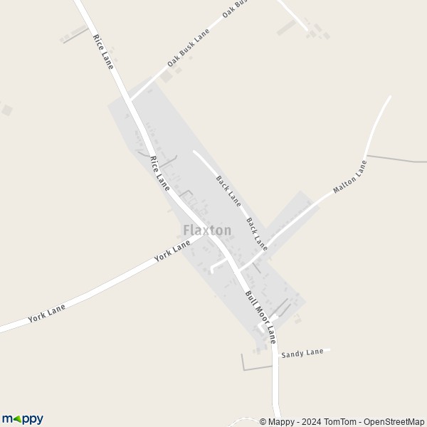 Map Flaxton: map of Flaxton (YO60 7) and practical information